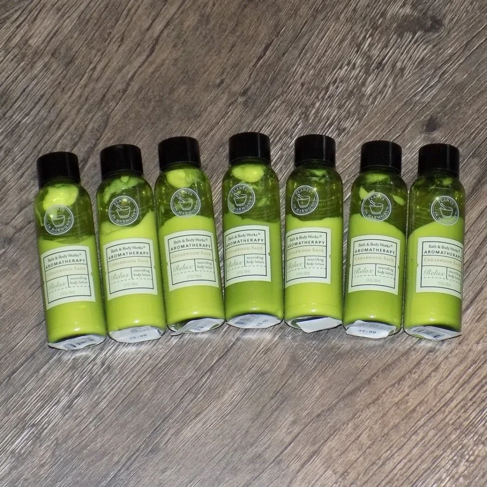 Bath & Body Works Body Lotion 2oz  Cedarwood Sage 7pk Relax